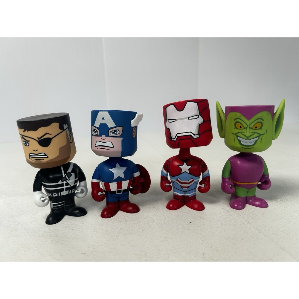 Lot Of 4 Funko Marvel Mini Bobble Heads